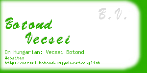 botond vecsei business card